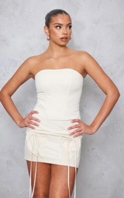 Cream Twill Pocket Front Micro Mini Skirt -Cheap Glamarish Store 02f78a702bbe8220f8ff30bbf780092be95e6bac cnd3913 4