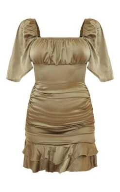Olive Satin Ruched Side Frill Hem Bodycon Dress 11 Olive Satin Ruched Side Frill Hem Bodycon Dress -Cheap Glamarish Store 04f8348eaf33a7a189238fc07568a64c8c1c9186 cnd2066 5