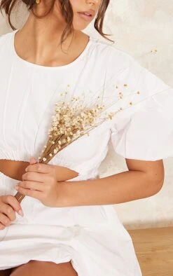 White Cotton Poplin Puff Sleeve Shift Dress -Cheap Glamarish Store 0ed74b2cc8d474d1a0145d33660719533437cfa9 cnd1208 4