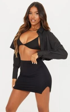 Black Split Mini Skirt 11 Black Split Mini Skirt -Cheap Glamarish Store 10c24844566f0431e081536eaa9fcf2c9ac16096 cls2908 4