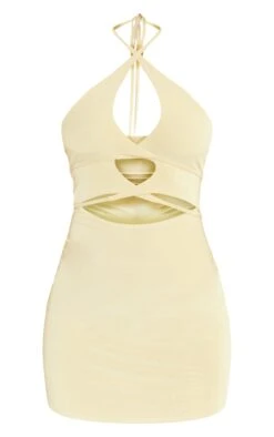 Sage Slinky Cross Strap Detail Halter Bodycon Dress -Cheap Glamarish Store 157f139fb6961b5b549b9a5bba19309c9bf6c650 cnd7711 5