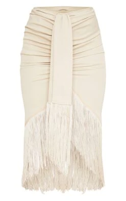 Cream Tassel Hem Midi Skirt -Cheap Glamarish Store 182eb8f3a14e96848392aff9b9b3f7cd4843e03e cmt5174 5