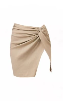Sage Green Twist Front Split Leg Mini Skirt -Cheap Glamarish Store 1b4473ba0436413991dbc05116deb348f0130b0f cmr2909 6