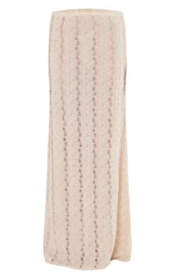 Beige Textured Jersey Straight Maxi Skirt -Cheap Glamarish Store 1bd964d039e1a517ab5e5e89babc5b02956eacbe cne3942 5