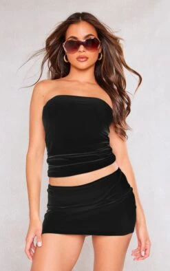 Black Cotton Jersey Mid Rise Micro Mini Skirt -Cheap Glamarish Store 22a0ba0791f8c0241f8a39f4bd2c31ed3ae3cac4 cne4354 4