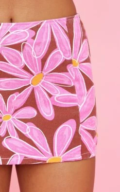 Pink Flower Print Micro Mini Denim Skirt -Cheap Glamarish Store 2759720b2c5a786ba5b2409c4d34eb53a5816e1b cmw8372 5