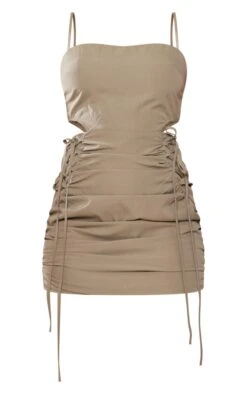 Khaki Woven Cut Out Side Ruched Bodycon Dress -Cheap Glamarish Store 28a3133771f174b30ce7a80e48dfe26fdc8105ac cnd5455 5