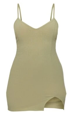 Khaki Strappy Split Hem Bodycon Dress -Cheap Glamarish Store 2d1b4396baff5b4cdaf5626f3e73b535406cd565 cnd8889 5
