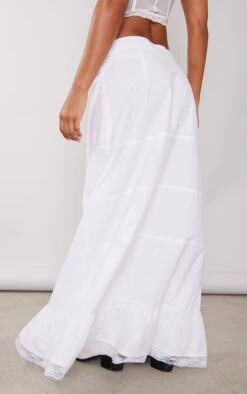 White Cotton Poplin Lace Waistband Maxi Skirt -Cheap Glamarish Store 31f3121e0b0ffe5f3a5862fda8ac0179dbcb48fd cnd9933 3