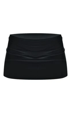 Black Cotton Jersey Mid Rise Micro Mini Skirt -Cheap Glamarish Store 358ef1796cb09675c96b98b94c42e32079af70ca cne4354 6