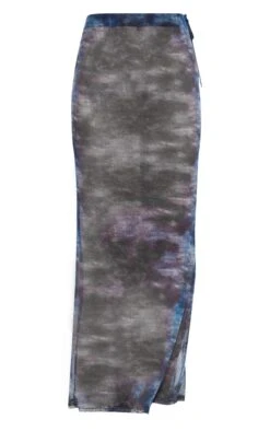 Denim Printed Mesh Tie Side Fishtail Maxi Skirt -Cheap Glamarish Store 371782366a0aa3ba6bca9c460b74d6b29797597d cne0836 5