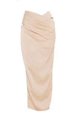 Champagne Satin Cowl Front Maxi Skirt 11 Champagne Satin Cowl Front Maxi Skirt -Cheap Glamarish Store 3b1eff5f4809715694645da9d9d654ce856c7d7a cnd3770 5