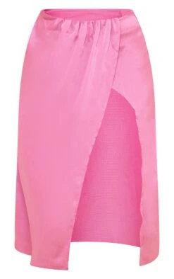 Mauve Textured Satin Ruched Side Midi Skirt -Cheap Glamarish Store 3b274665b63572e6c7d8f1f9f9aaaa12a08f2d7a cna0664 5
