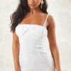 White Linen Look Underwired Bust Detail Strappy Bodycon Dress -Cheap Glamarish Store 3e19a18e3d58e901ad148c74c8cb3830a3502483 cne1395 1