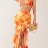 Orange Frill Detail Split Thigh Maxi Skirt -Cheap Glamarish Store 40e48d07a72a73f6239558d5b2324d2b54e5da8a cne3835 1