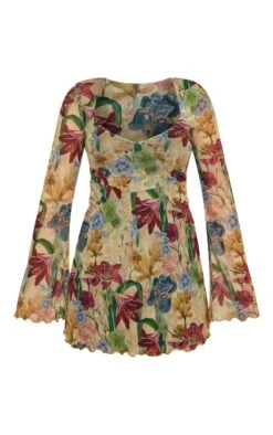 Stone Vintage Floral Mesh Underbust Detail Shift Dress -Cheap Glamarish Store 43d81c1d94cb3c28e0ac37f1791c5bd0b4f1772e cnb1077 5