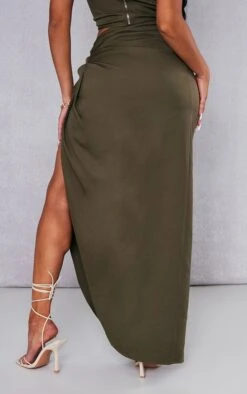 Khaki Woven Ruched Skirt Midi Skirt 9 Khaki Woven Ruched Skirt Midi Skirt -Cheap Glamarish Store 474ad2e5654691812f5d43ba0294468ed5718d86 cnc8398 3