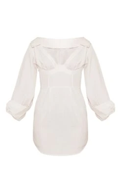 Stone Linen Look Underwired Shirt Dress -Cheap Glamarish Store 4894365042ddb7e42ab20b4de683bcc330c3b4b7 cnd7676 5