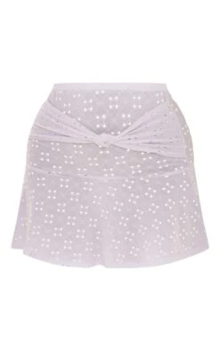 White Jersey Broderie Knot Front Flippy Mini Skirt 13 White Jersey Broderie Knot Front Flippy Mini Skirt -Cheap Glamarish Store 495212aea6ca48503149db7a00d2bb2e21428fef cne3847 6