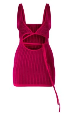 Pink Two Tone Wrap Tie Knit Mini Dress -Cheap Glamarish Store 4a8cab45d93ec308ab5c50faed5546bb18e8bdb3 cnb8364 5