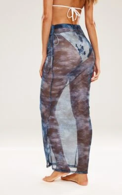 Denim Printed Mesh Tie Side Fishtail Maxi Skirt -Cheap Glamarish Store 4eba86e340e7d9d74871098c3d5070b906cc28b5 cne0836 3