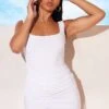 White Slinky Ruched Sleeveless Bodycon Dress 1 White Slinky Ruched Sleeveless Bodycon Dress -Cheap Glamarish Store 55ee000d0cd805d116f95cd54b16d41b2639fa4f cmf0555 1