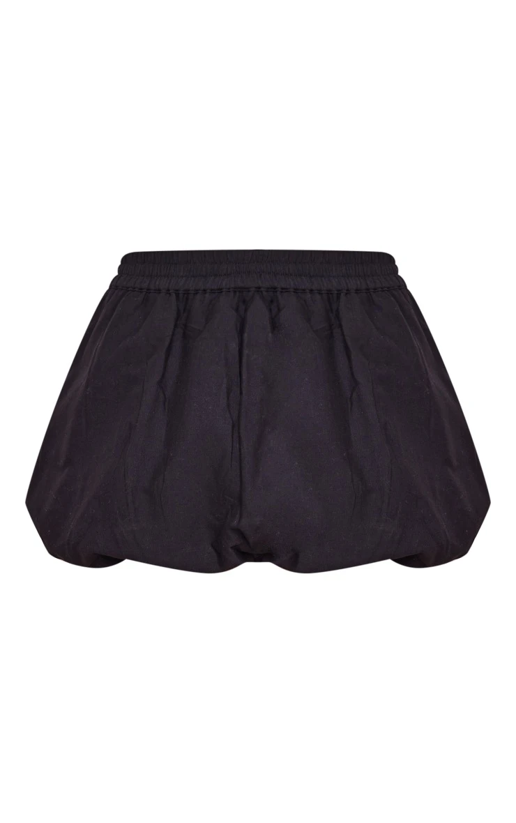 Black Linen Look Puffball Mini Skirt 8 Black Linen Look Puffball Mini Skirt - Image 6