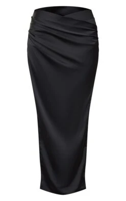 Black Satin Cowl Front Maxi Skirt -Cheap Glamarish Store 600ca27e82fd429999076c4f026d9e5a2d4ffcb4 cnd3771 5