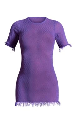 Purple Sheer Knit Raw Edge Mini Dress -Cheap Glamarish Store 61a44cf1c6cb47e27a93333e923d78995b8a48c1 cna9223 5