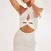 White Textured Halter Twist Detail Bodycon Dress -Cheap Glamarish Store 6554edb7f99996a7dd3eb38e4ea469502f298da6 cnd5891 1
