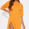 Bright Orange Split Oversized Boyfriend T Shirt Dress -Cheap Glamarish Store 698fcab3b1506e7fbfeebe3c24ff8a81982fccb0 cmz1950 1