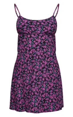 Purple Ditsy Floral Underwired Drape Back Shift Dress -Cheap Glamarish Store 6da58d2e9ebbba5fff71b20fa19cd6d230d46784 cnd4302 5