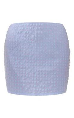 Pale Blue Gingham Seersucker Mini Skirt -Cheap Glamarish Store 6ffeca08b02c1b05be4a40702ea0541d252e6e40 cne0151 6