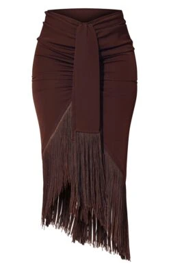 Chocolate Brown Tassel Hem Midi Skirt -Cheap Glamarish Store 726ddcaaf6940f124480a549e3b0ce18a4726462 cmv8599 5