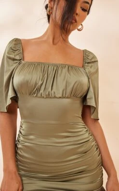 Olive Satin Ruched Side Frill Hem Bodycon Dress 10 Olive Satin Ruched Side Frill Hem Bodycon Dress -Cheap Glamarish Store 74f911a04db4147db19001f82e9fff9a85330c92 cnd2066 4