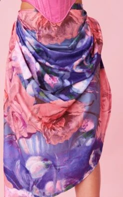 Purple Floral Print Ruched Side Midi Skirt 9 Purple Floral Print Ruched Side Midi Skirt -Cheap Glamarish Store 76d950110959b85a65d1b1601ce7ecaf6e0defae cnd6684 4