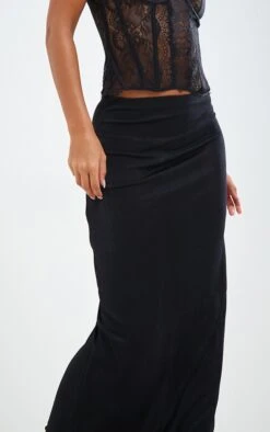 Black Slinky Acetate Basic Maxi Skirt -Cheap Glamarish Store 772297687e69b14dfbc38e3587c19c80509e25e2 cnd9346 4