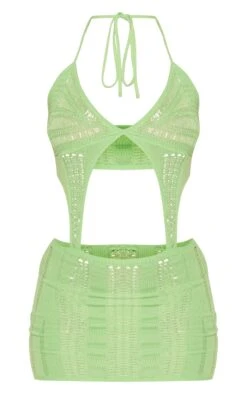 Lime Knitted Crochet Extreme Cut Out Mini Dress -Cheap Glamarish Store 78224ce55aee1b5025e1eb97bd927fe7b70fba82 cnc8707 5