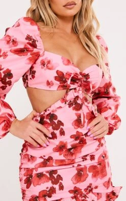 Pink Floral Ruched Cut Out Back Shift Dress 10 Pink Floral Ruched Cut Out Back Shift Dress -Cheap Glamarish Store 7d2e916fafa8004d25428ff87d6d5de0cf31152d cnd8897 4