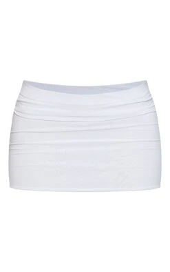 White Slinky Basic Low Rise Extreme Micro Mini Skirt -Cheap Glamarish Store 7efbd291e02c9bc00b70b6142b875fca916593d7 cmv8575 6