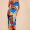 Blue Abstract Print Plisse Maxi Skirt -Cheap Glamarish Store 8131130fcab97f7eaa6bfe17764d8c904ccfa994 cne0260 1