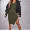 Khaki V Neck Belted Long Sleeve Split Midi Dress 2 Khaki V Neck Belted Long Sleeve Split Midi Dress -Cheap Glamarish Store 8411ce8ca269c859dcb90529cd304b71e33d6fa9 cmp8731 1
