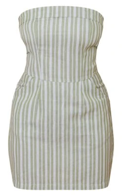 Green Stripe Linen Look Bandeau Bodycon Dress -Cheap Glamarish Store 88eccec391edf78170e1f58f4b6fabe988693753 cnd9214 5