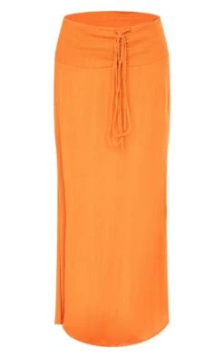 Rust Cheesecloth Tie Shirred Waist Floaty Maxi Skirt -Cheap Glamarish Store 8c0da38d00de795791a0bc8b5e0fd6a4bb0d662f cnd6659 5