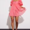 Pink Puff Sleeve Organza Shift Dress 2 Pink Puff Sleeve Organza Shift Dress -Cheap Glamarish Store 8eb77e85cee25eb91c292e6c0f9304cd066c5aa3 cnb7157 3