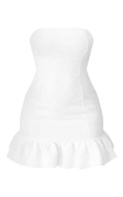 White Textured Bandeau Puffball Dress -Cheap Glamarish Store 918d77f90c822a3d3f4d931ca2b8e4b9aa8582d8 cnd2024 5