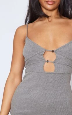 Khaki Ribbed Trim Detail Strappy Bodycon Dress -Cheap Glamarish Store 9232151ef63f86f28fce5b4645151401b767a293 cnd2258 4