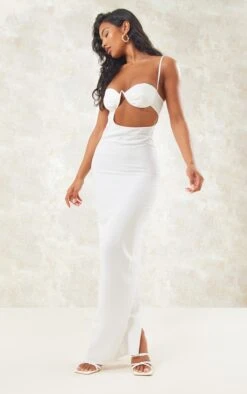 White Linen Look Underwired Side Cut Out Strappy Maxi Dress 9 White Linen Look Underwired Side Cut Out Strappy Maxi Dress -Cheap Glamarish Store 92ef2426a30a85fe32afbcd7413e630ebe49c5b5 cne1405 3