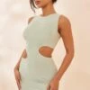 Sage Slinky Side Cut Out Sleeveless Bodycon Dress 1 Sage Slinky Side Cut Out Sleeveless Bodycon Dress -Cheap Glamarish Store 93ab5da5bde44e95a5d5f06309522b8a64ebff63 cnd0412 1