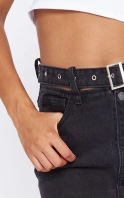 Washed Black Cut Out Buckle Waist Denim Midi Skirt 10 Washed Black Cut Out Buckle Waist Denim Midi Skirt -Cheap Glamarish Store 96c392f2f655f22604b750d2be2e2165939548b8 cnd1892 4